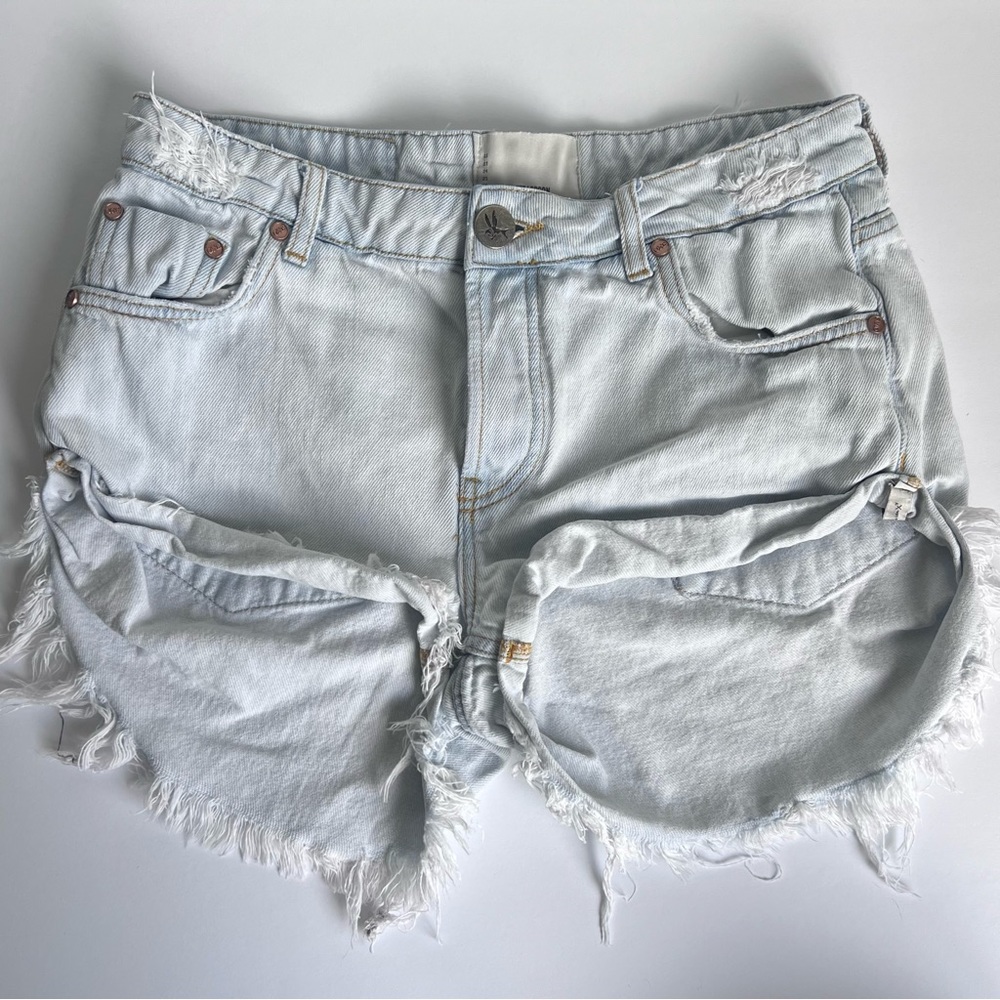 One Teaspoon Jean Shorts | Lightwash - Bandits | Size:27
